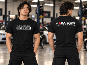 MADNESS Autoworks T-Shirt - LOWERED EXPECTATIONS MADNESS Autoworks T-Shirt - LOWERED EXPECTATIONS