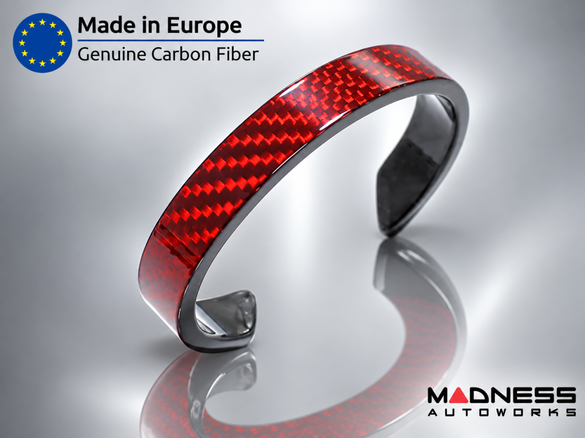 Carbon Fiber Bracelet - Red Candy
