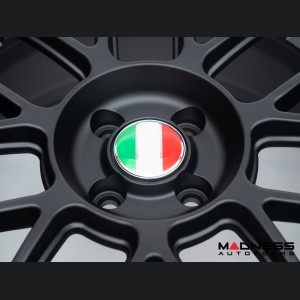 Wheel Center Caps - set of 4 - Italian Flag - 60mm 