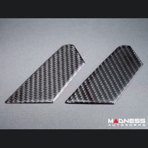 Dodge Hornet Inner Door Bowl Cover Kit - Carbon FIber - Flexible / Self Adhesive 