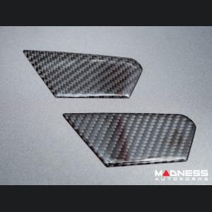 Dodge Hornet Inner Door Bowl Cover Kit - Carbon FIber - Flexible / Self Adhesive 