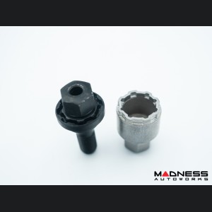 Dodge Hornet Wheel Locks - Black - Mopar