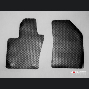 Dodge Hornet Floor Mat Set - All Weather Rubber Front/ Rear 4 Piece Set - Black 