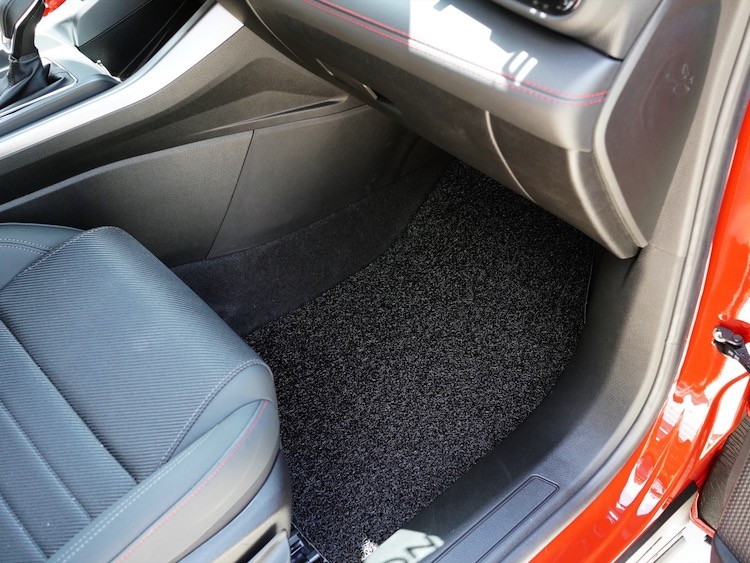 Dodge Hornet Floor Mats - All Weather - Rubber Woven Carpet - Front Set - Black 