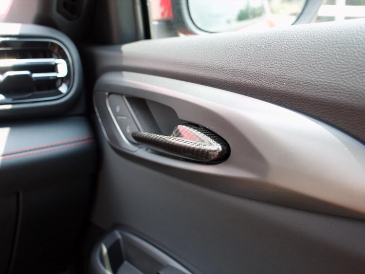 Dodge Hornet Interior Door Handle Trim Set - Carbon Fiber