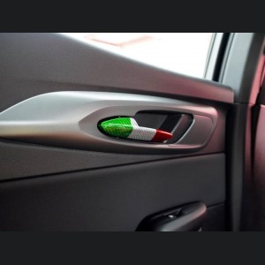 Dodge Hornet Interior Door Handle Trim Set - Carbon Fiber - Italian Theme