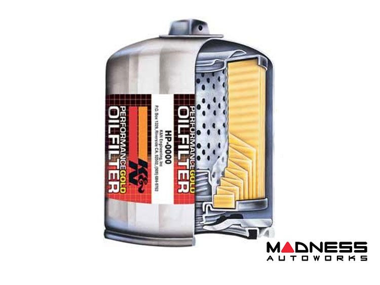 Dodge Hornet Oil Filter - 2.0L - K&N - Performance Gold