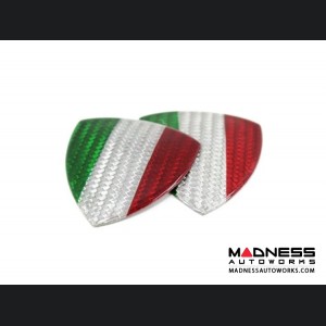 Dodge Hornet Badges - Carbon Fiber - Italian Theme Shield