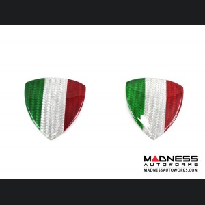 Dodge Hornet Badges - Carbon Fiber - Italian Theme Shield