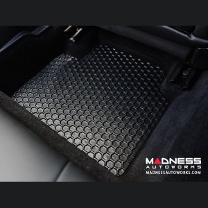 Dodge Hornet Floor Mat Set - All Weather Rubber Front/ Rear 4 Piece Set - Black 