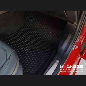 Dodge Hornet Floor Mat Set - All Weather Rubber Front/ Rear 4 Piece Set - Black 