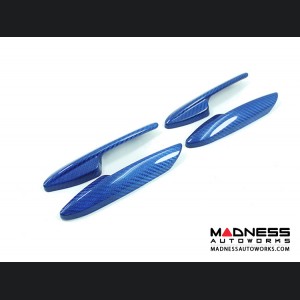 Dodge Hornet Interior Door Handle Trim Set - Carbon Fiber - Blue Candy