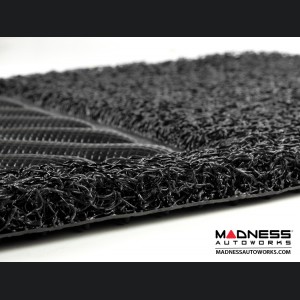 Dodge Hornet Floor Mats - All Weather - Rubber Woven Carpet - Front Set - Black 