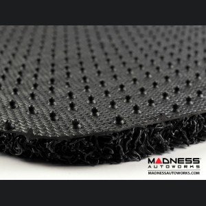 Dodge Hornet Floor Mats - All Weather - Rubber Woven Carpet - Front Set - Black 